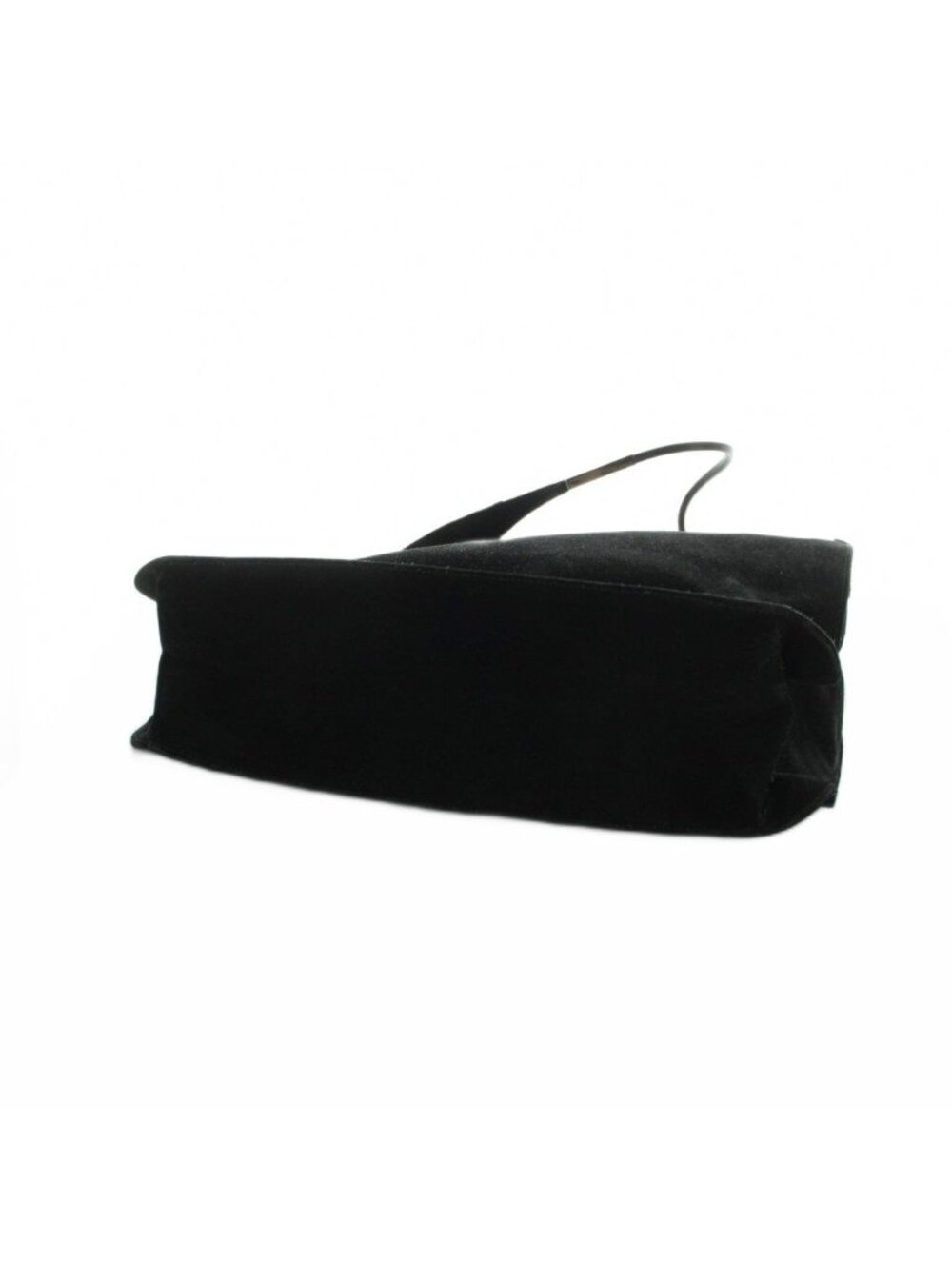 Gucci Shoulder Handbag Suede Logo Black - Picture 5 of 8